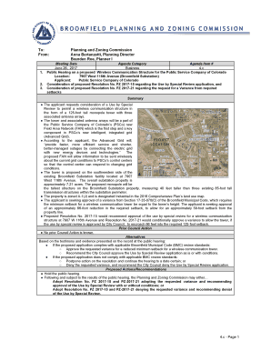 Planning and Zoning Commission From - City and County of ...