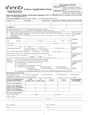 Course Application Form
