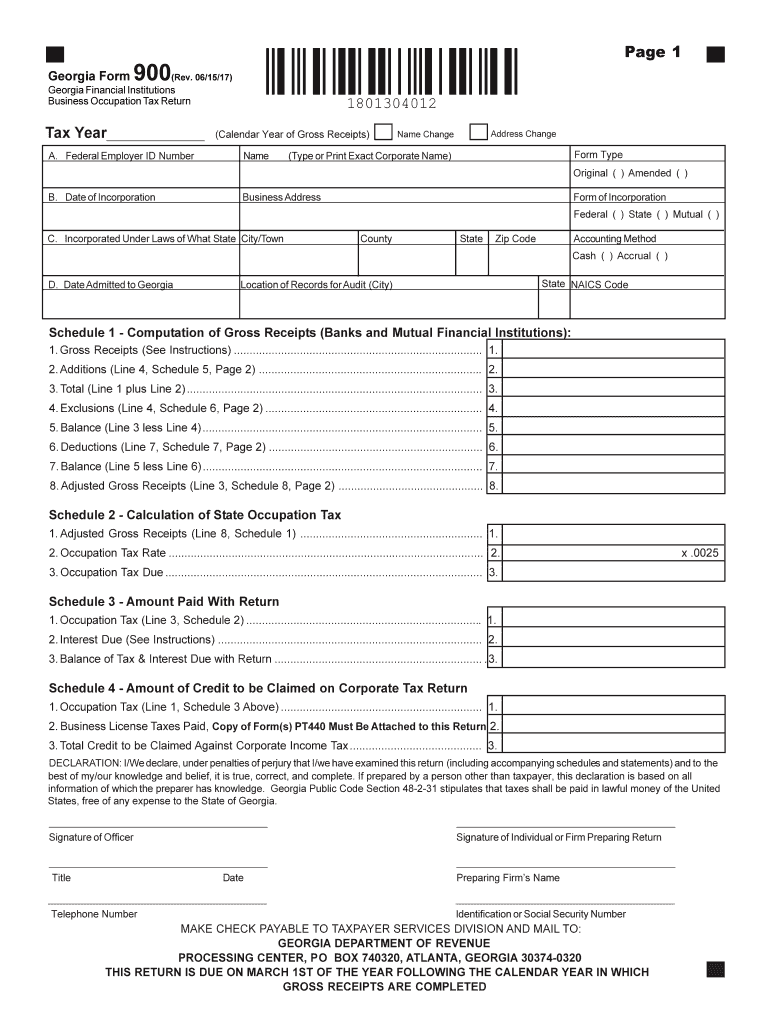 form 900 Preview on Page 1