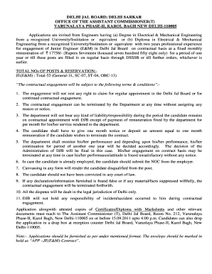 DELHI JAL BOARD: DELHI SARKAR OFFICE OF THE ASSISTANT ...