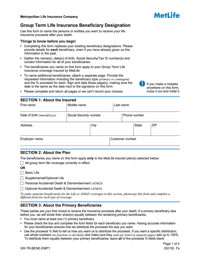 metlife life insurance absolute assignment form