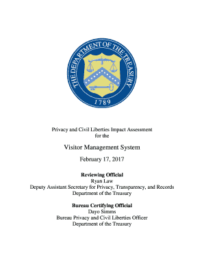 Visitor Management System - Treasury.gov