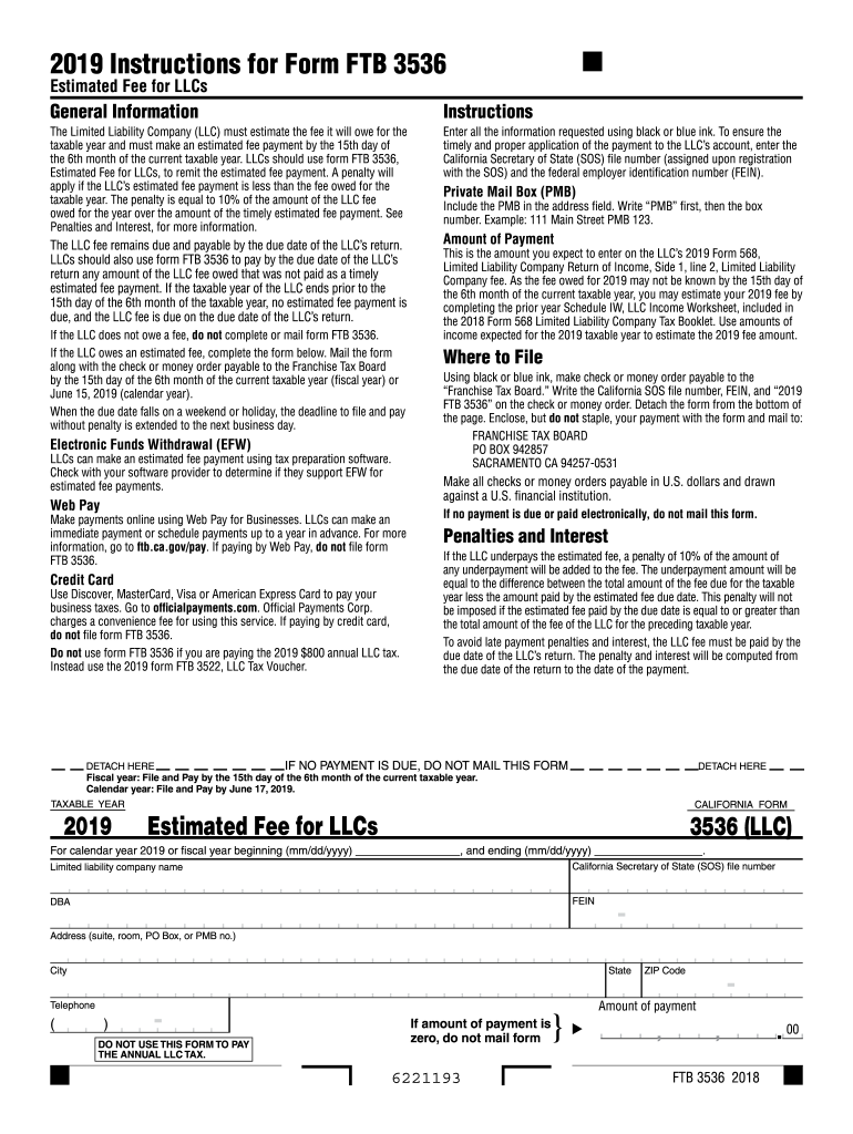 form 3536 Preview on Page 1