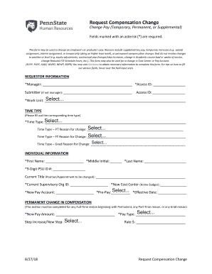 penn state salary bands