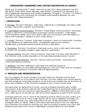 This Engagement Agreement and Limited Designation of Agency (Contract) is made in