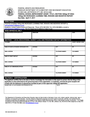 Fillable Online dese mo 1003(g) SIG Increased Learning Time Reward and ...