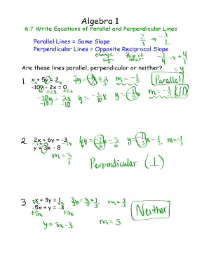 28 Writing Equations Of Parallel And Perpendicular Lines Worksheet