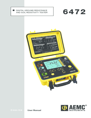 Clamp-On Ground Resistance Tester Models 3711 and 3731