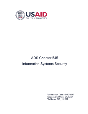 ADS Chapter 545 - Information Systems Security