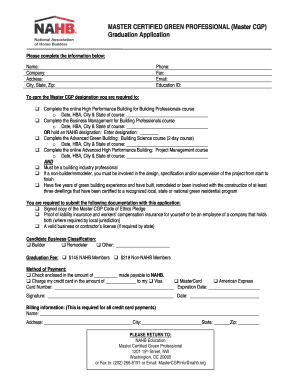 MASTER CERTIFIED GREEN PROFESSIONAL (Master CGP) Graduation ...