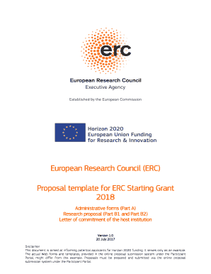 erc proposal template