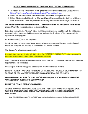 Fillable Online Chfs Ky Print The Completed Vs 300 Form Fax Email Print Pdffiller