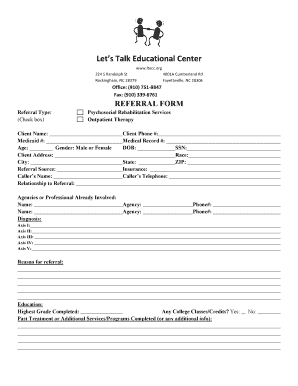 LTEC referral form 2-1 - Let's Talk Therapy