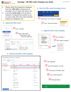 DocuSign HR Offer Letter Template User Guide