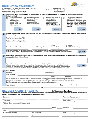 NOMINATION STATEMENT - maroondah.vic.gov.au