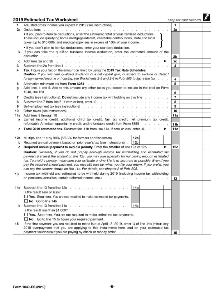 estimated taxes 2018 Preview on Page 1.