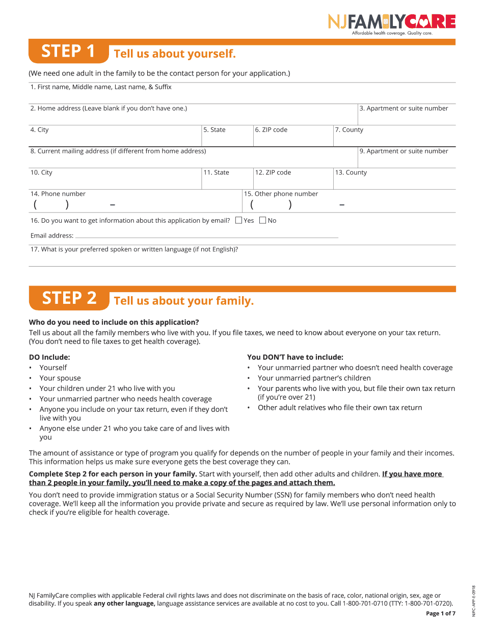 child care application nj