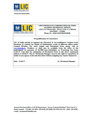 LIFE INSURANCE CORPORATION OF INDIA ... - LIC of India