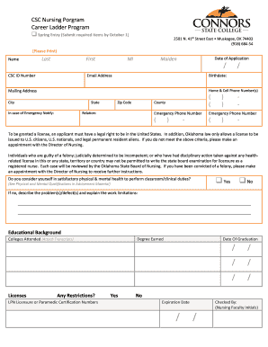 Career Ladder Application.11 18 17