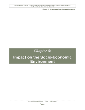 Chapter 8: Impact on the Socio-Economic Environment - Transnet