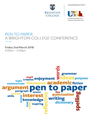 Pen to paper - Brighton College