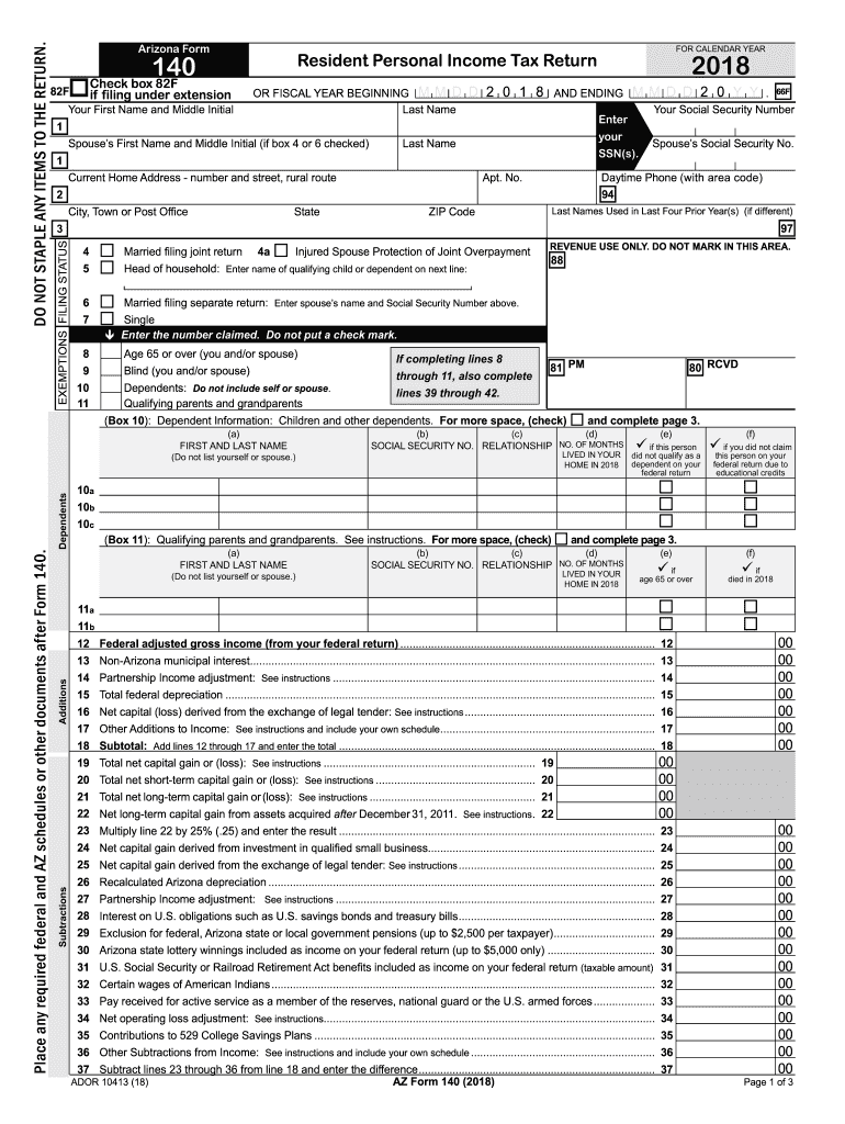 arizona state tax form