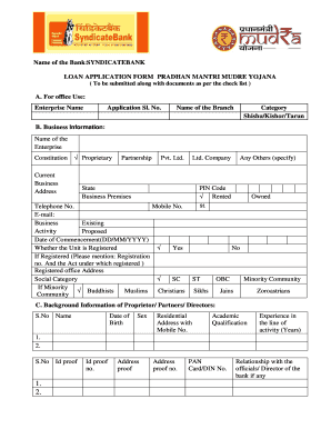 Mudra Loan Application Form Download Mudra Loan Application Form Download, Images For What Need To Knowname Of The Banksyndicatebank Loan Application Form Pradhan Mantri, Mudra Loan Application Form Download