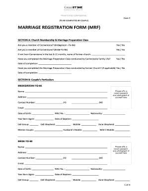 Wedding Application Form - Fill Online, Printable, Fillable, Blank
