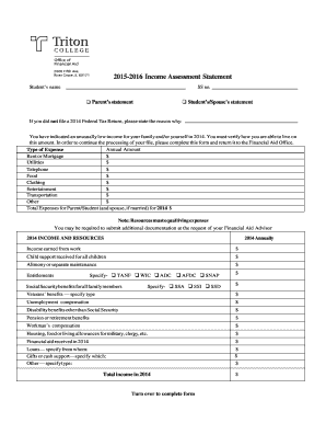 Fillable Assessment Forms for Income - Edit, Print ...
Income Assessment Form