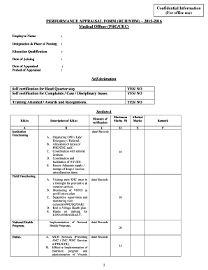 nhm appraisal form 2022