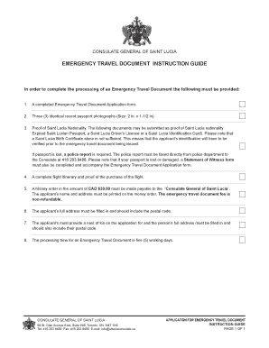 ireland emergency travel document