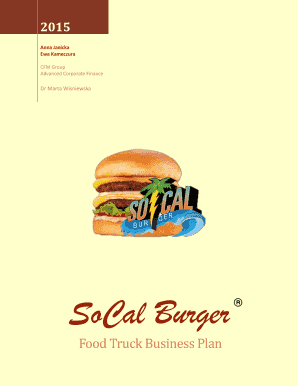 burger business plan