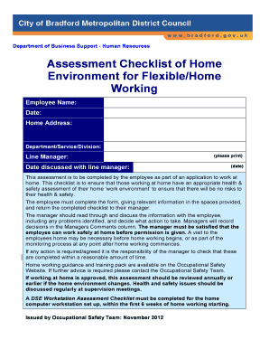 homeworkers risk assessment