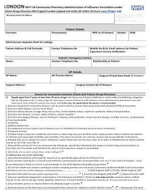 Fillable Online Final LondonFlu RecordConsent Form 201718.docx Fax ...