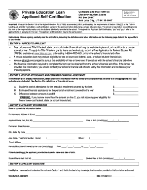 Student Loan Application Forms Discover Student Loans