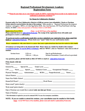 Please confirm your participation
