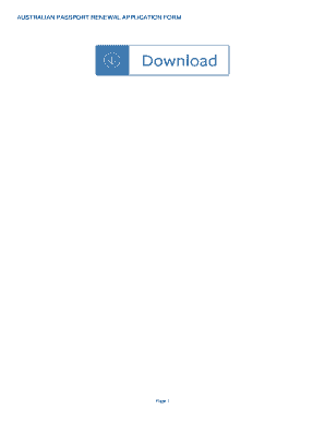 Fillable Online Australian Passport Renewal Application Form Fax Email ...