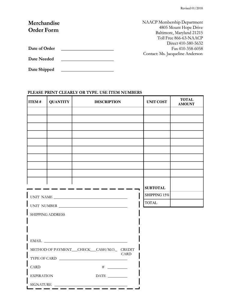 naacp order Preview on Page 1