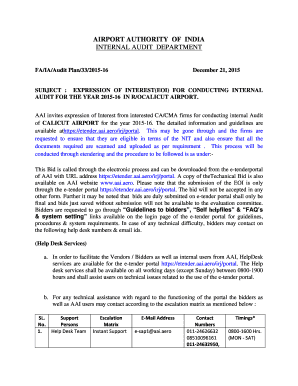 Airport authority of india internal audit department notice ... -...