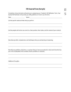 B5 CDI Journal Form (Sample) - edu.gov.mb.ca