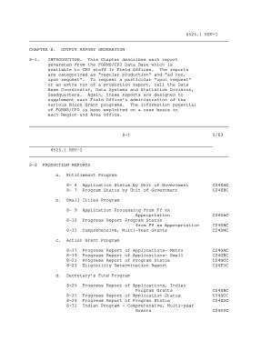 6525.1 REV-1 CHAPTER 8. OUTPUT REPORT GENERATION 8-