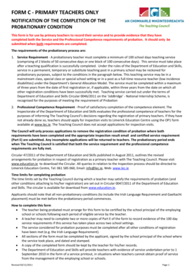 Primary Teacher Probation Completion Notification