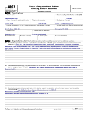 IRS Form 8937 Report