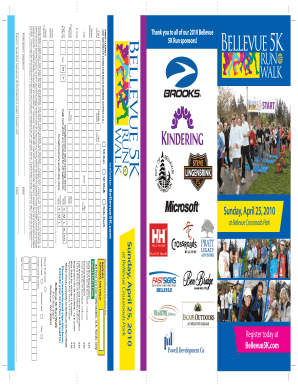 Bellevue 5K Run Registration Form