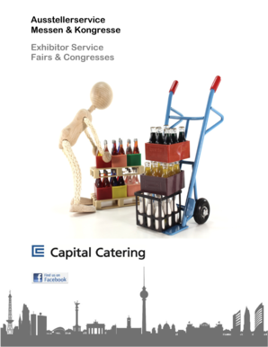 Exhibitor Service Catering Order Form
