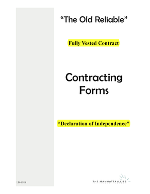 Contracting Forms