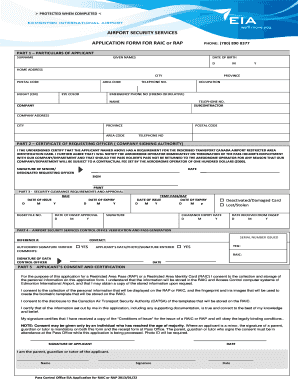 Edmonton Airports Application Form - EIA Corporate