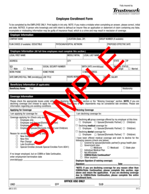Employee Enrollment Form