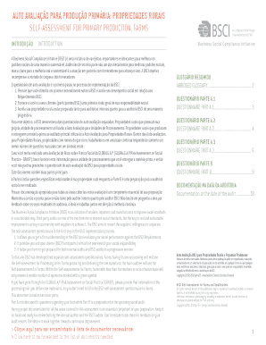 BSCI Self-Assessment for Farms