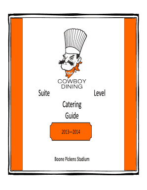 OSU Football Suite Catering Guide